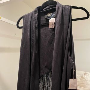 Blue life fringe vest festival NWT